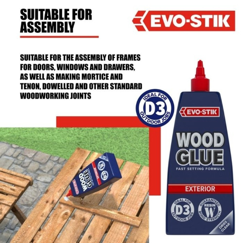 Evo-Stik Resin Exterior Wood Glue 1L