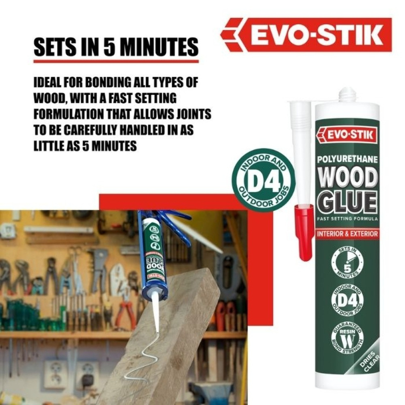 Evo-Stik Polyurethane Wood Adhesive 310ml