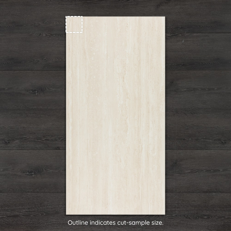 Roma Travertine-Effect Matt Porcelain Tile 120x60cm