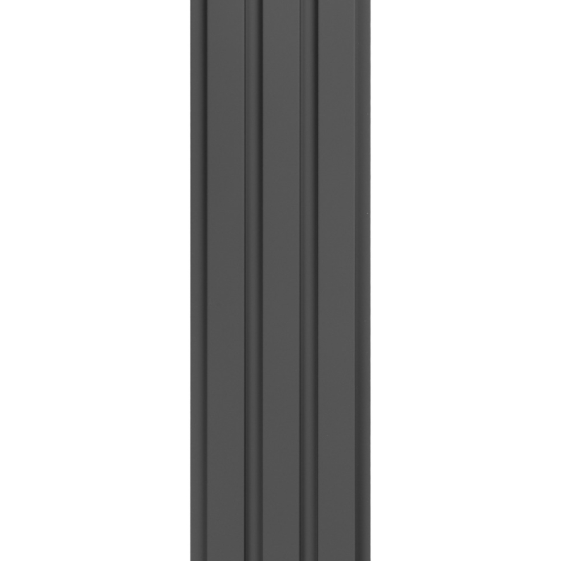 18mm Woodlux Dark Grey Wood Wall Panel 275x12cm