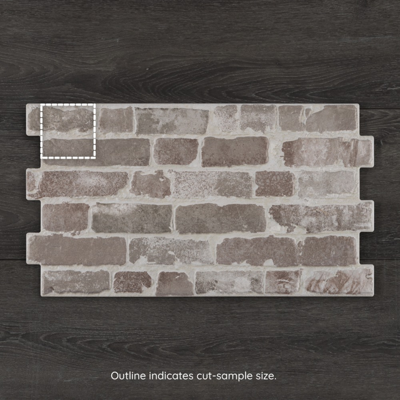 Manhattan Charcoal Brick-Effect Matt Porcelain Tile 31x56cm