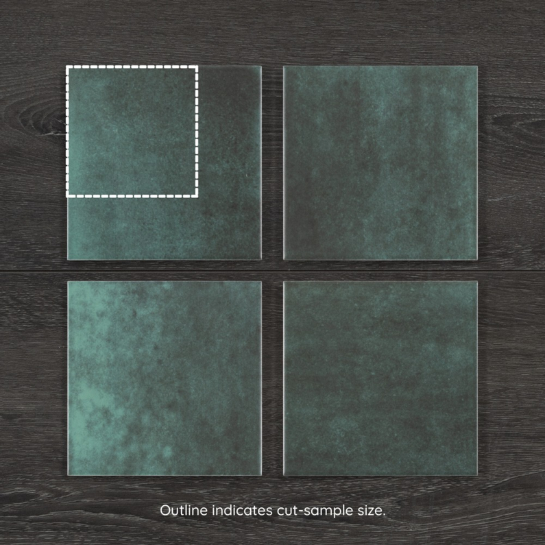 Earth Amazon Concrete-Effect Matt Ceramic Tile 15x15cm