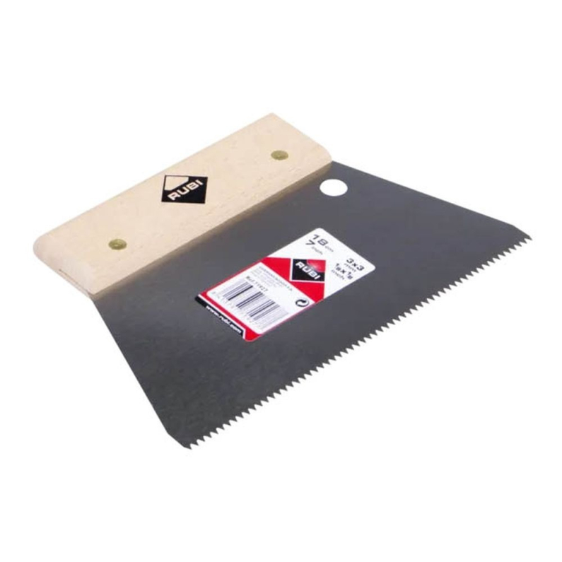 Rubi Jagged Notched Spatula 18cm 3x3mm