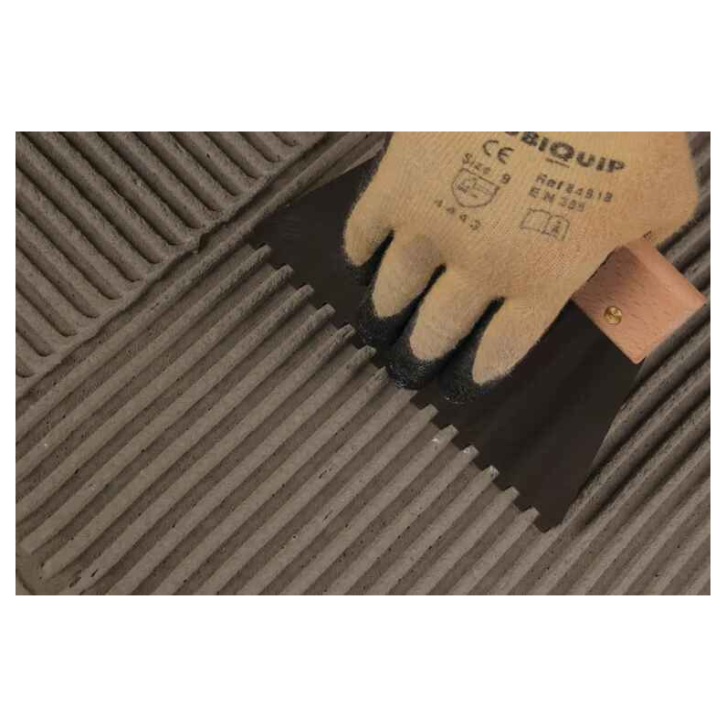 Rubi Steel Jagged Spatula 18cm 6x6mm