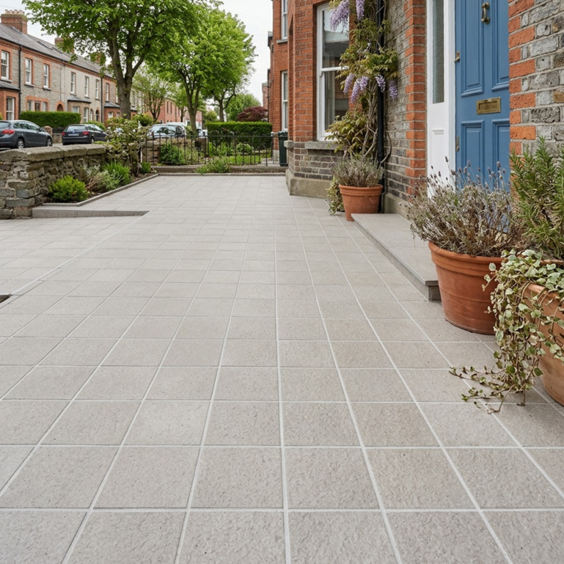 Outdoor Porcelain Cobble Pierre Dot Sand Tile 20x20cm