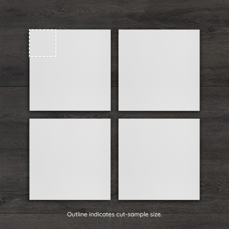Renzo White Checkerboard Matt Porcelain Tile 30x30cm