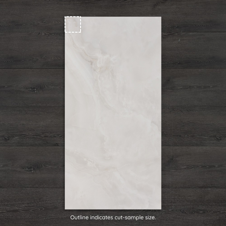 Arctic Flow Onyx-Effect Matt Porcelain Tile 120x60cm