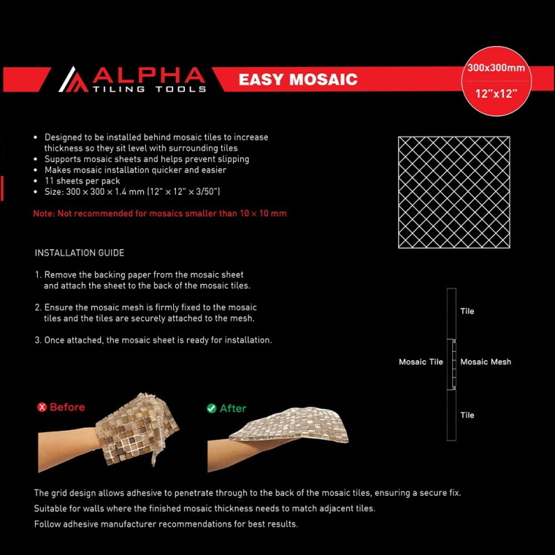 Tile Merchant Mosaic Mesh (11pcs / bag)