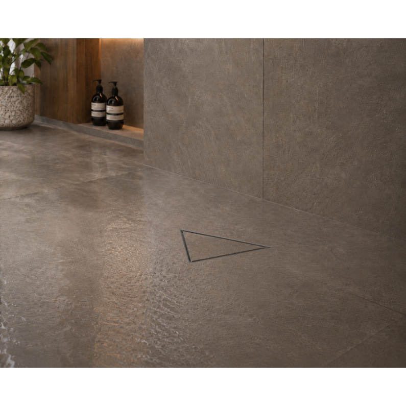 "Floor Drains Floor Drain (Triangle, Tileable Cover) 330mm"