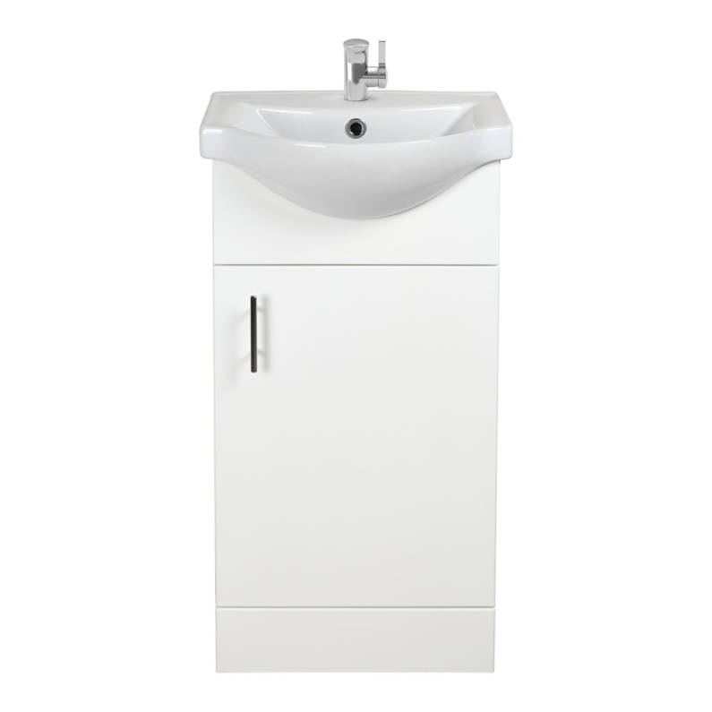 Ardent Floor Standing Vanity Unit - White 450mm