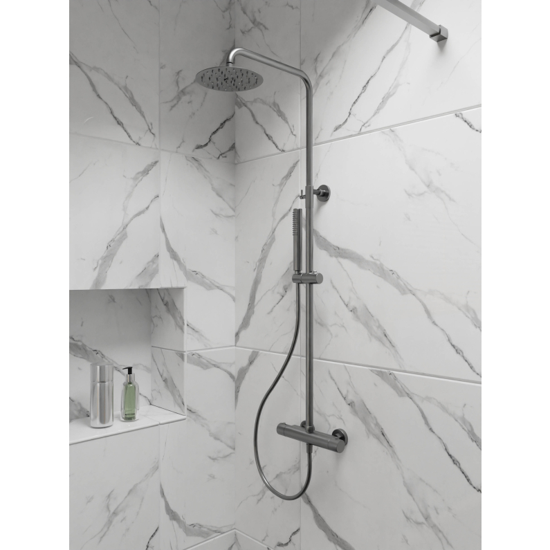 "Round Shower System/Column (Bar, Cool Touch) - Chrome"
