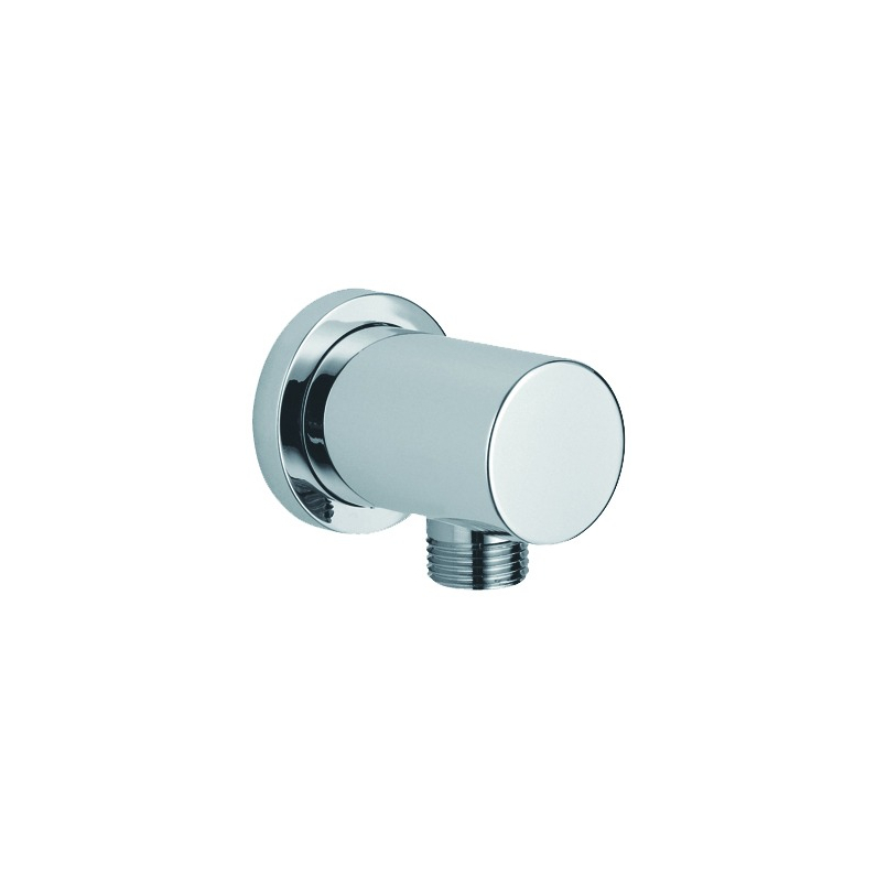 Round Outlet Elbow - Chrome