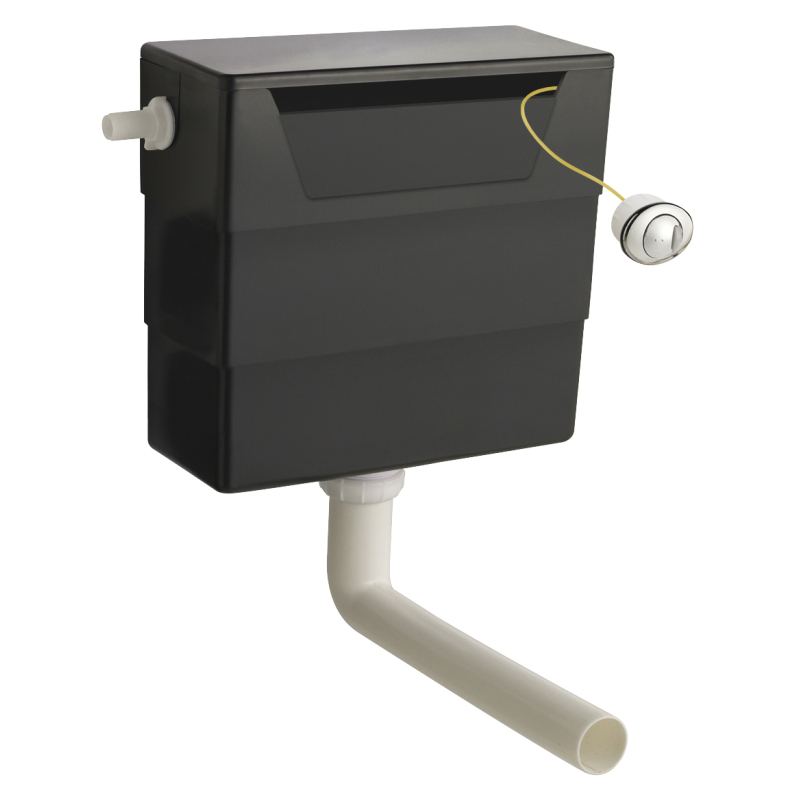 Fitzroy Concealed Cistern (Push Button Dual Flush) - White