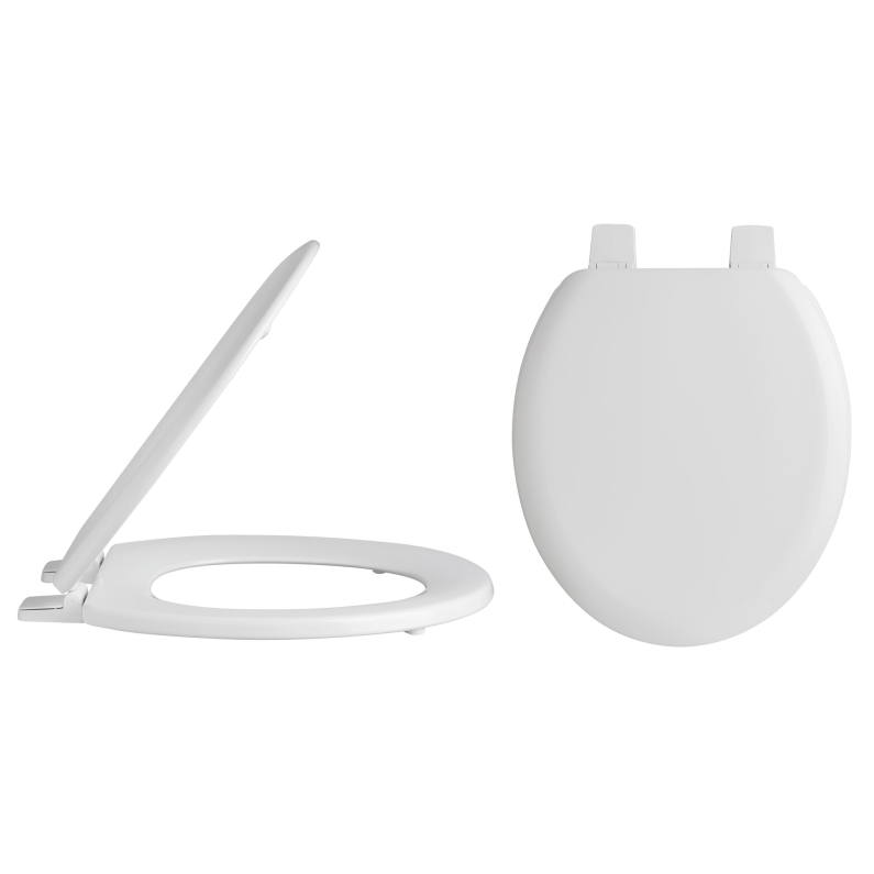 "Fitzroy Plastic Seat, Standard (Plastic Hinges) - White"