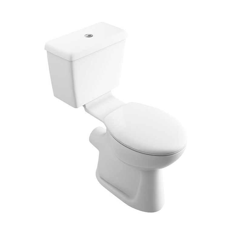 Kota DocM Comfort Height Close Coupled WC Pan (Lever) - White