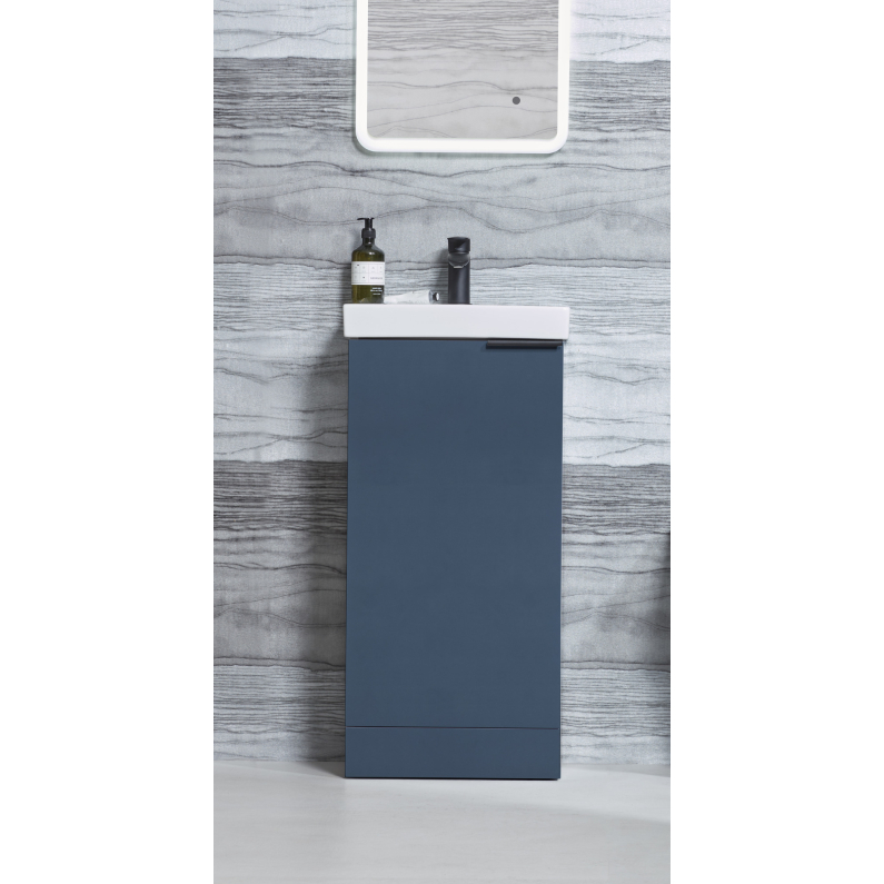 Cadence Floor Standing Cloakroom Unit - Oxford Blue 400mm