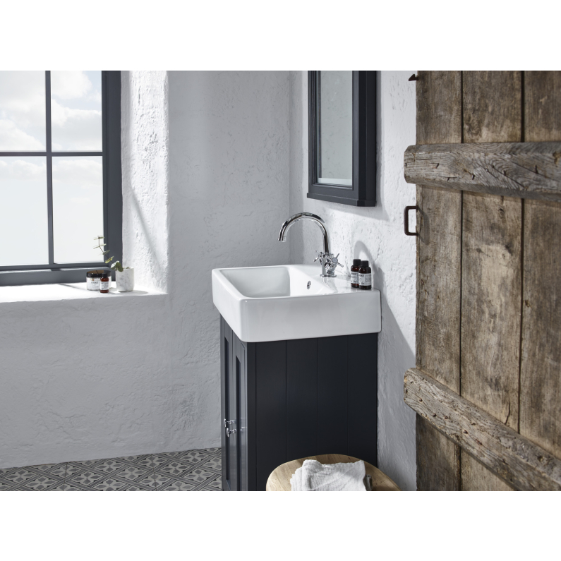 Lansdown Floor Standing Cloakroom Unit - Matt Dark Grey 450mm