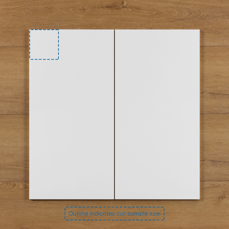 Rectified White Gloss Ceramic Tile 60x30cm