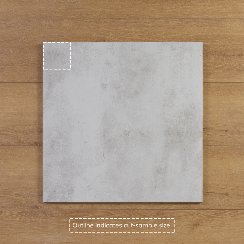 Manhattan Bianco Concrete-Effect Matt Porcelain Tile 60x60cm