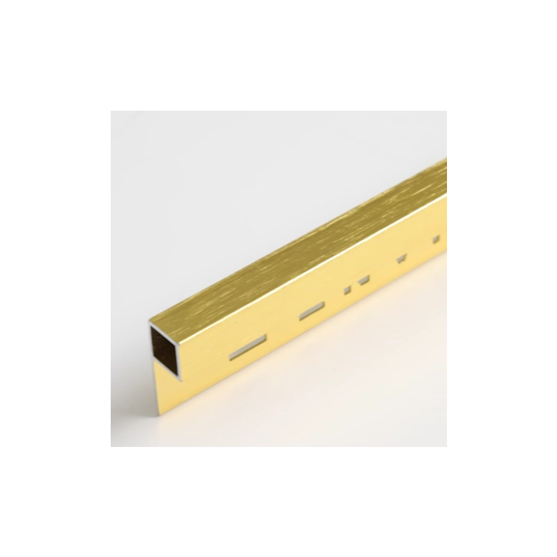 10mm Ochre Gold Box Tile Trim Listello 2.4m