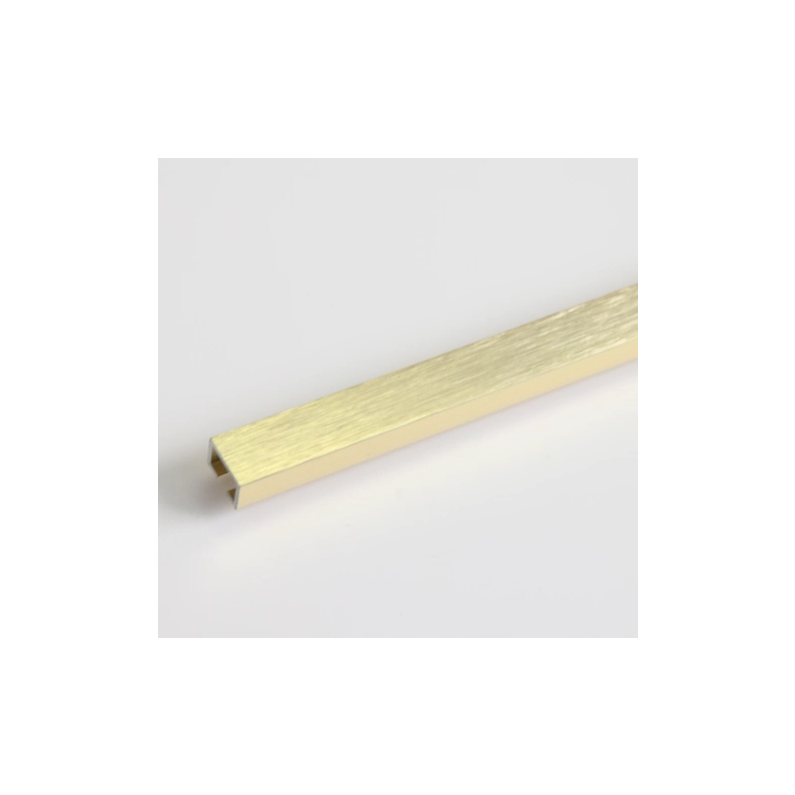 7mm Gold Brushed Listello Tile Trim 2.4m
