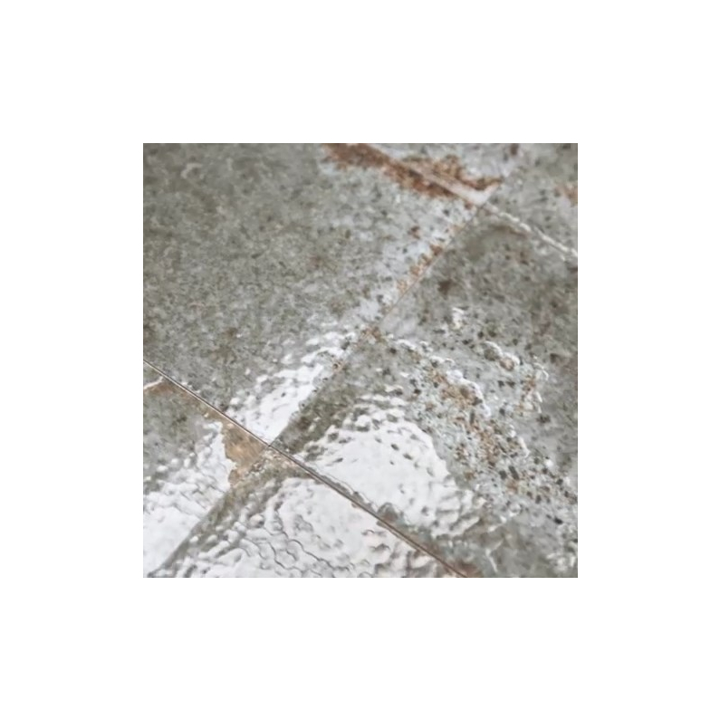 Metro Alma Gris Gloss Porcelain Wall Tile 30x10cm