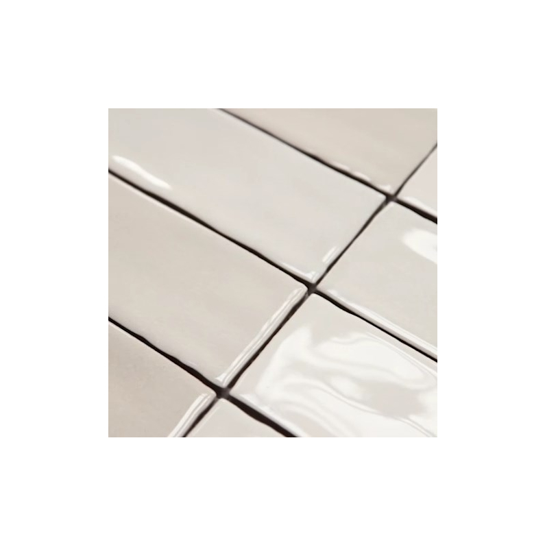 Downtown Beige Gloss Ceramic Wall Tile 25x5cm