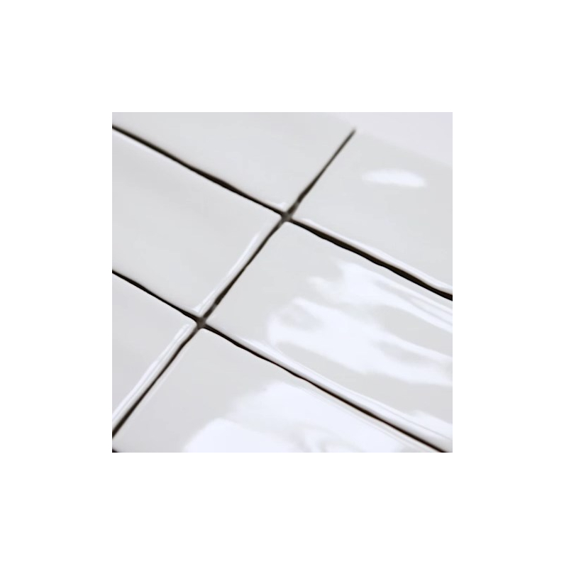 Downtown Blanco Gloss Ceramic Wall Tile 25x5cm