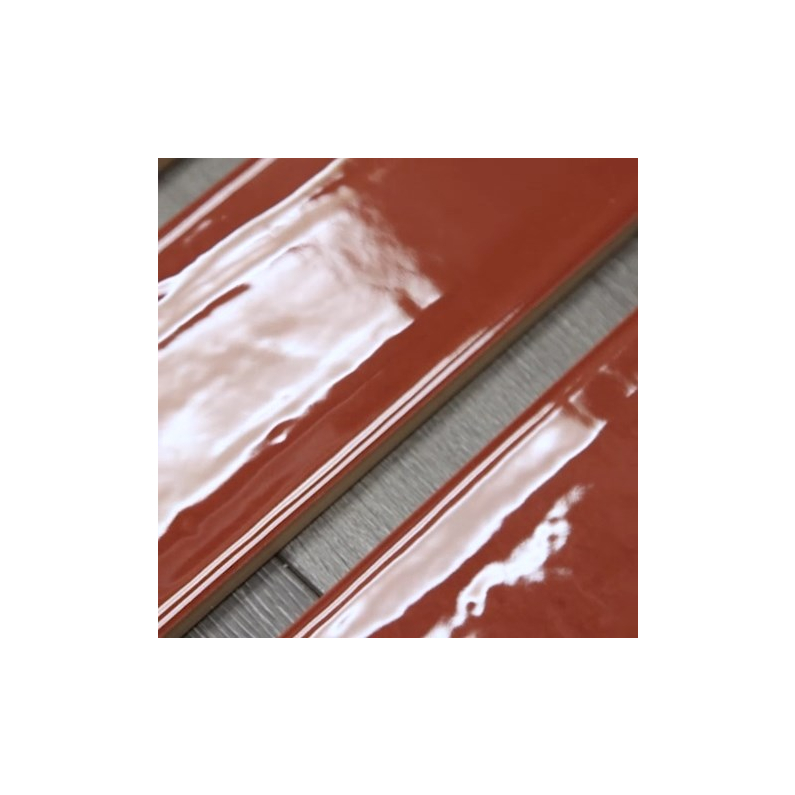 Metro Nara Burdeos Gloss Ceramic Wall Tile 30x7.5cm