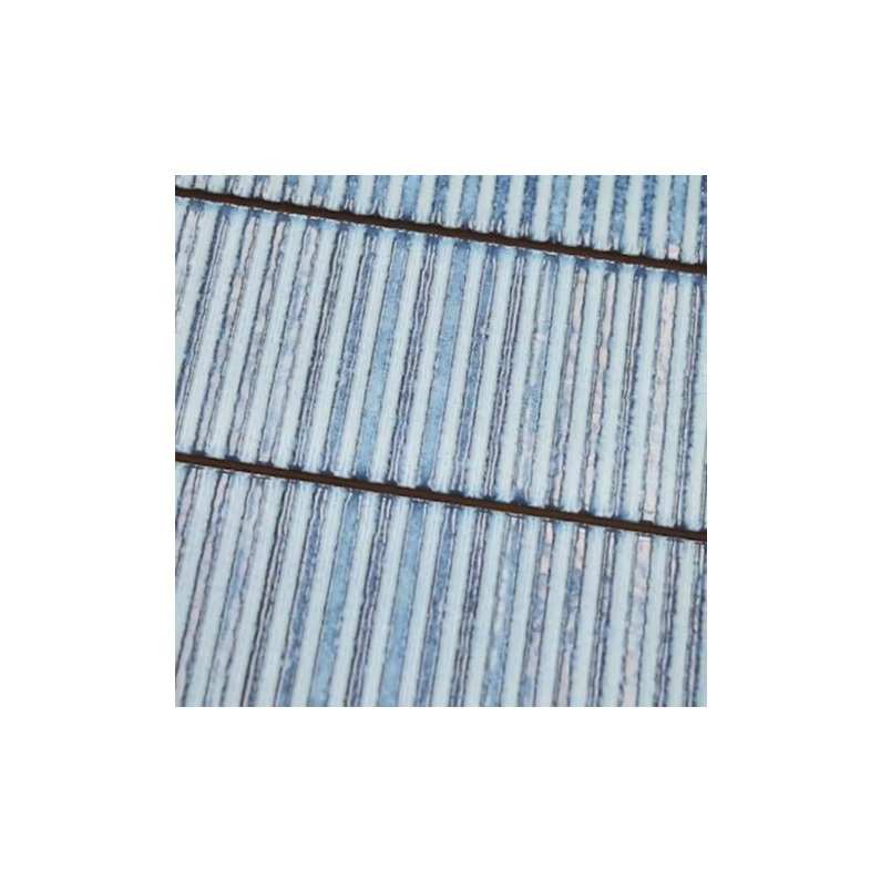 Metro Soldeu Blue Ceramic Textured Gloss Ceramic Wall Tile 30x7.5cm