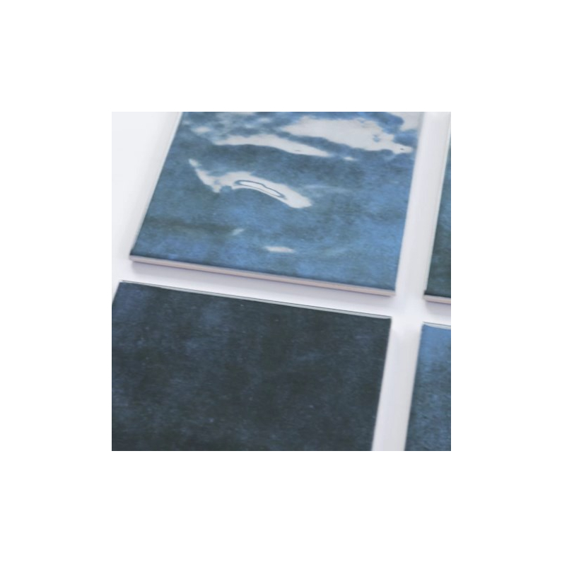 Earth Atlantic Concrete-Effect Gloss Ceramic Tile 15x15cm
