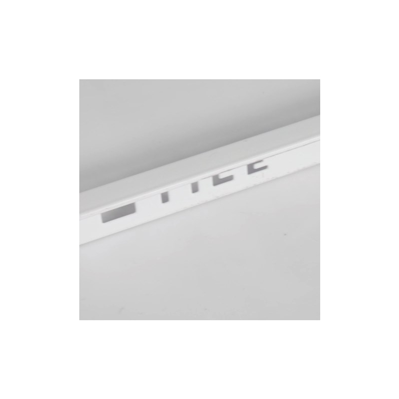 10mm White Polished Square Edge Tile Trim 2.5m