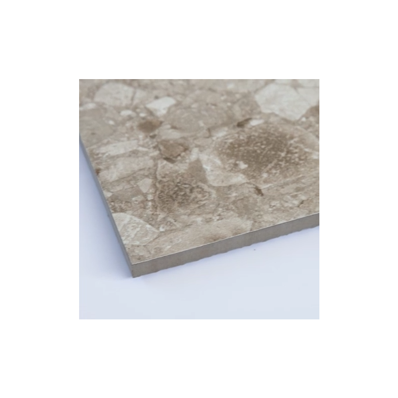 Cippo Taupe Terrazzo-Effect Matt Porcelain Tile 60x60cm