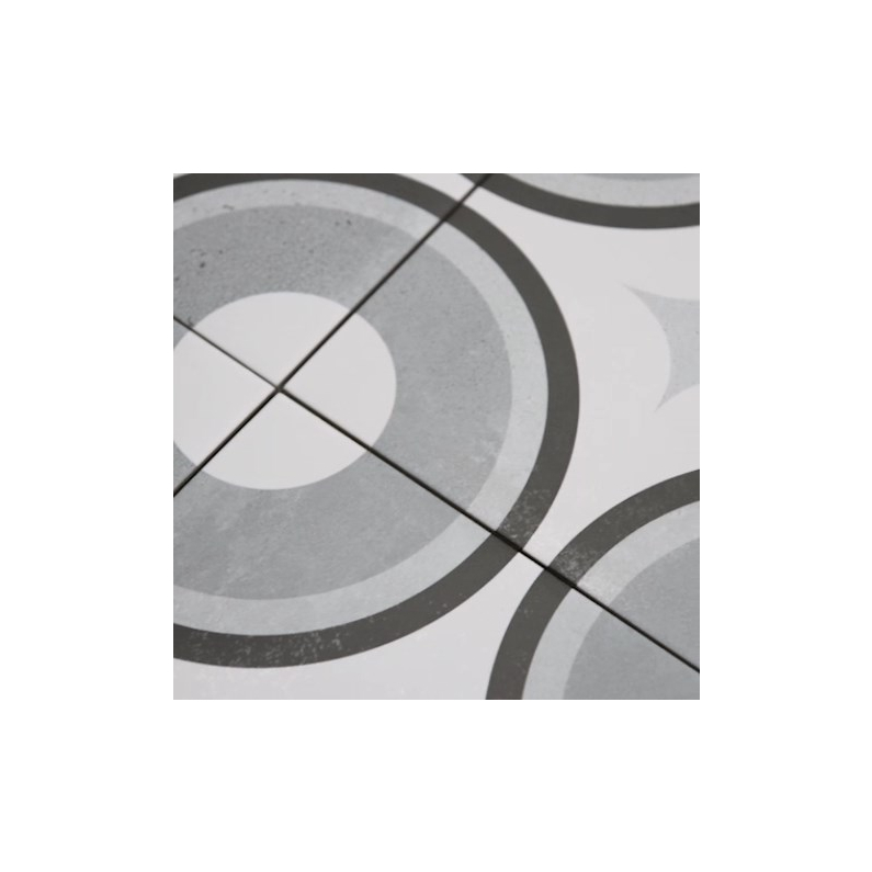 Decor Civic Pattern Matt Porcelain Floor Tile 20x20cm