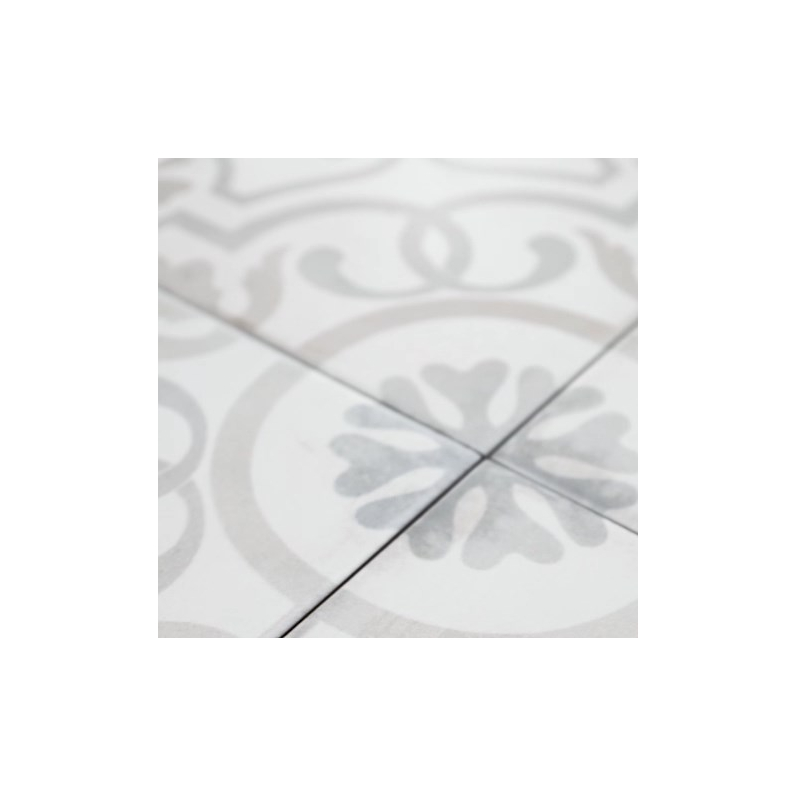Decor Linked Pattern Matt Porcelain Tile 18.7x18.7cm