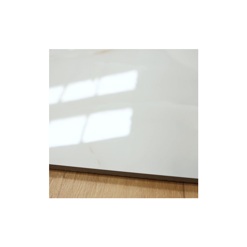 Onyx Bianco Marble-Effect Gloss Porcelain Tile 120x60cm