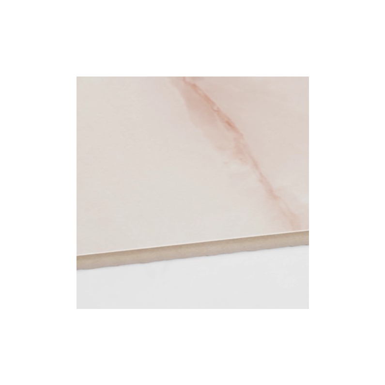 Onyx Soft Pink Marble-Effect Gloss Porcelain Tile 120x60cm