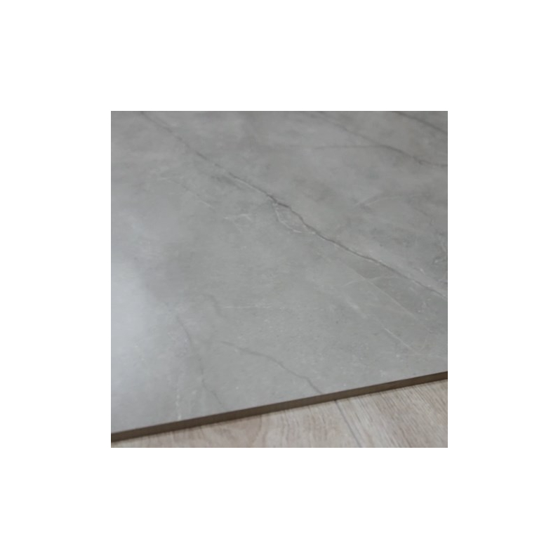 Breton Grey Concrete-Effect Satin Matt Porcelain Tile 100x100cm