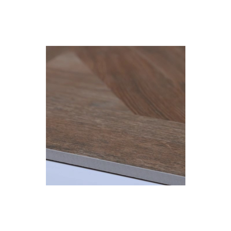 Volute Dark Oak Wood-Effect Matt Porcelain Tile 75x75cm