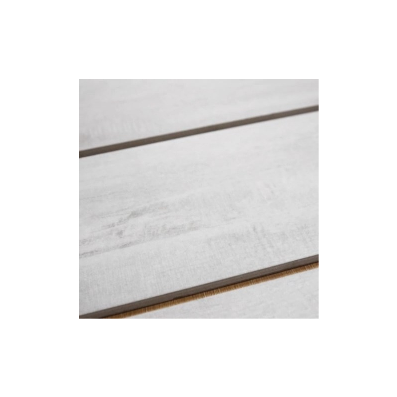 Yakarta Blanco Wood-Effect Matt Porcelain Tile 90x15cm