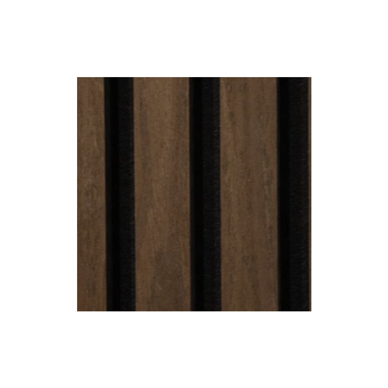 21mm Acoustic Black Felt Wall Panel Wenge 240x60cm