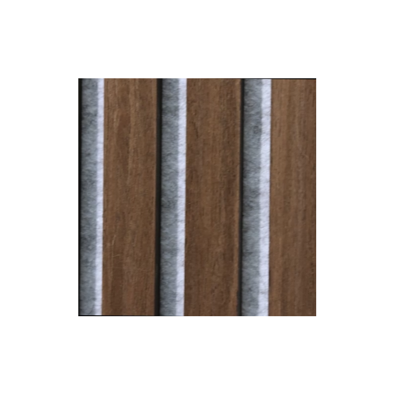 21mm Acoustic Silver Felt Wall Panel Wenge 240x60cm