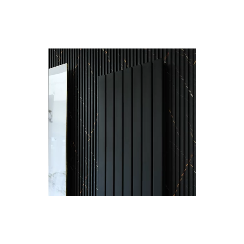 18mm Slat Wall Panel Black Marble 290x17cm