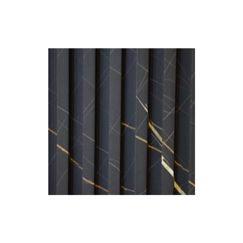 18mm Slat Wall Panel Black Marble 290x17cm
