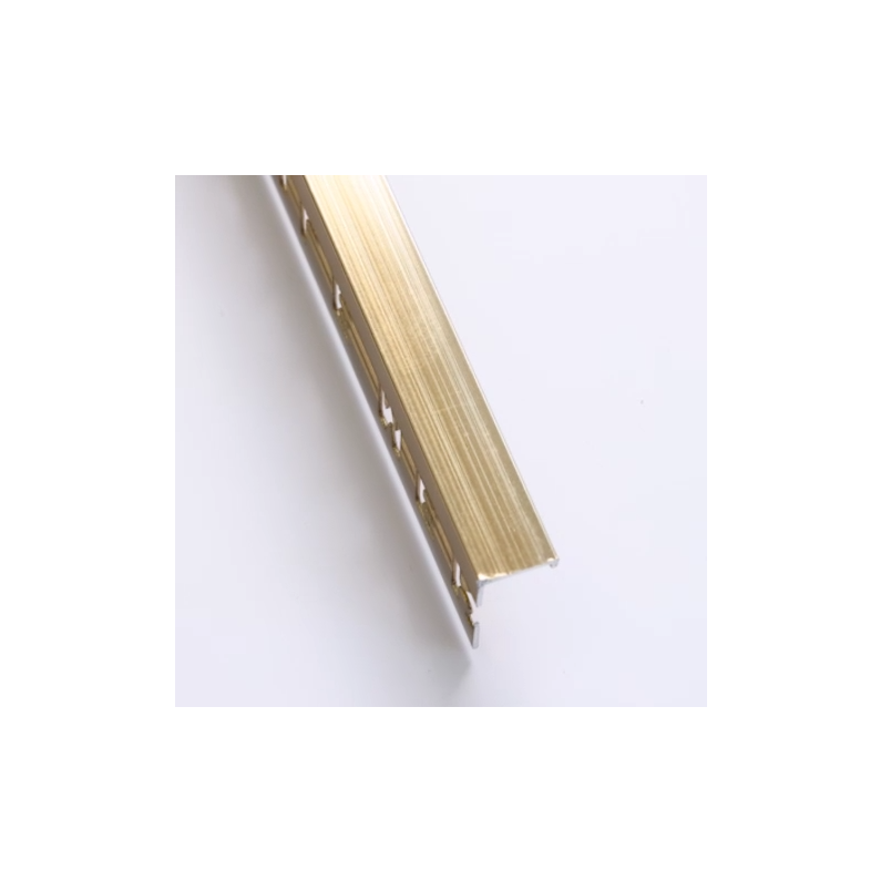 10mm Yankee Gold Polished Square Edge Tile Trim 2.4m