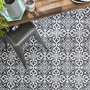 Black and White Pattern Tiles