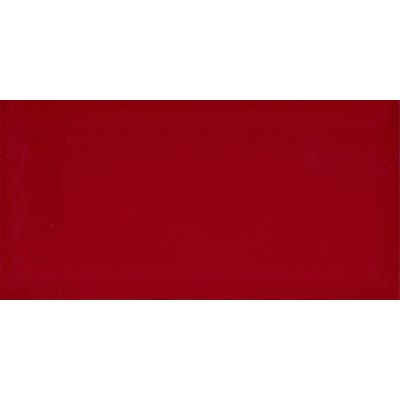 Metro Red Bevelled Ceramic Gloss Tile 20x10cm - Alternative Image