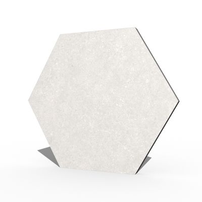 Hexagon Traffic Silver Porcelain Tile 25x22cm