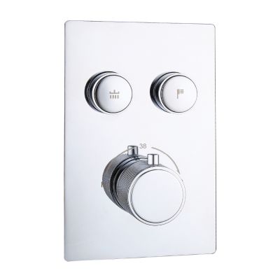 Fuse Concealed Push Button Two Outlet Valve