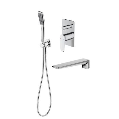 Linea Wall Mounted Bath Tap and Shower Mixer